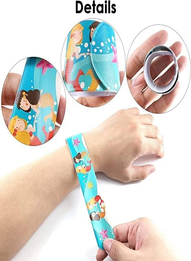 سنابترون مجموعة هدايا سنابترون بتصميم حورية البحر لأعياد ميلاد الأطفال - 12 سوارًا بتصميم حورية البحر لحفلات الأطفال - أفضل هدايا أعياد الميلاد للأطفال والفتيات - Image 2